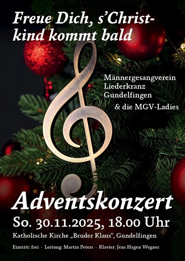 Adventskonzert: „Freue Dich, s’Christkind kommt bald“